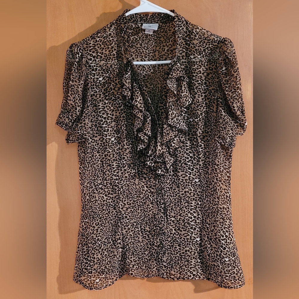 Worthington Leopard M Blouse